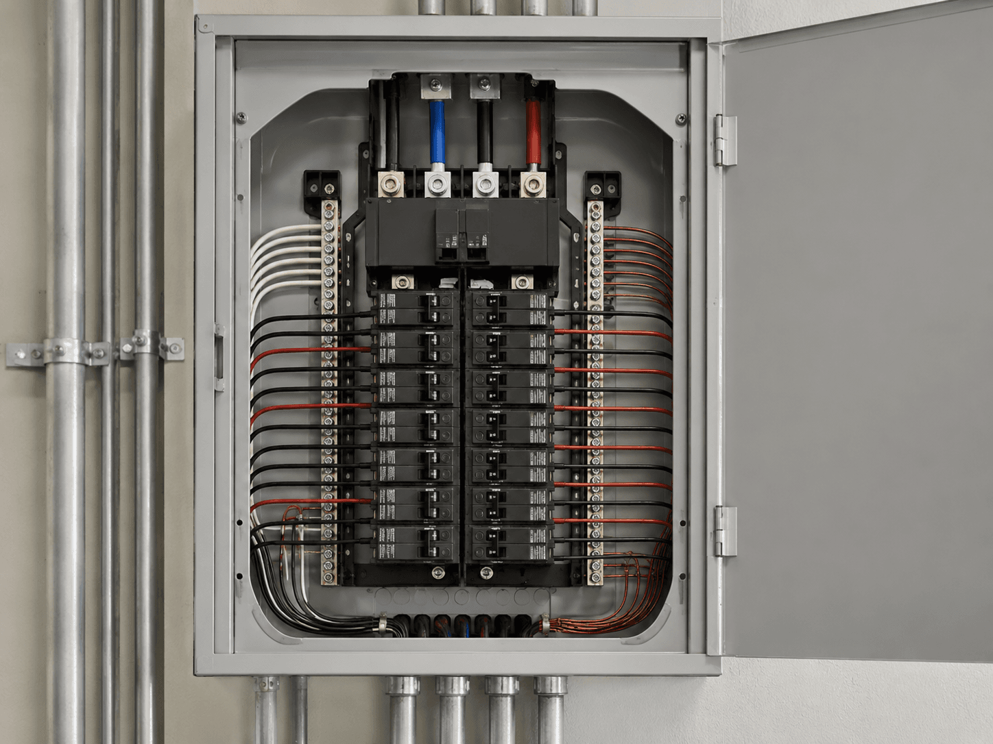 Cuadro eléctrico nuevo, ordenado y etiquetado